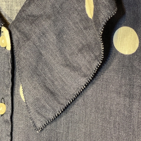 Navy Polka Dot Women's Top - Picture 7 of 9